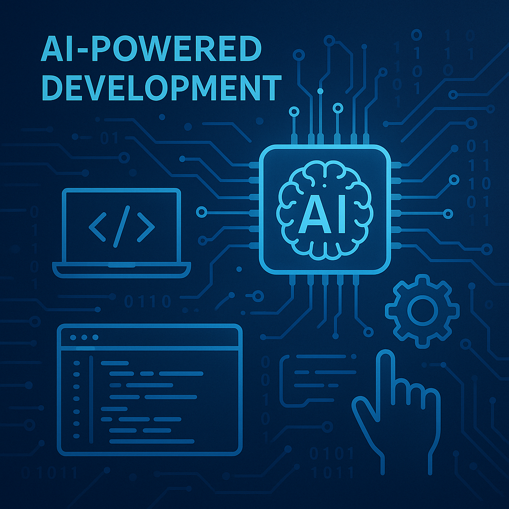 AI-Powered Development Illustration